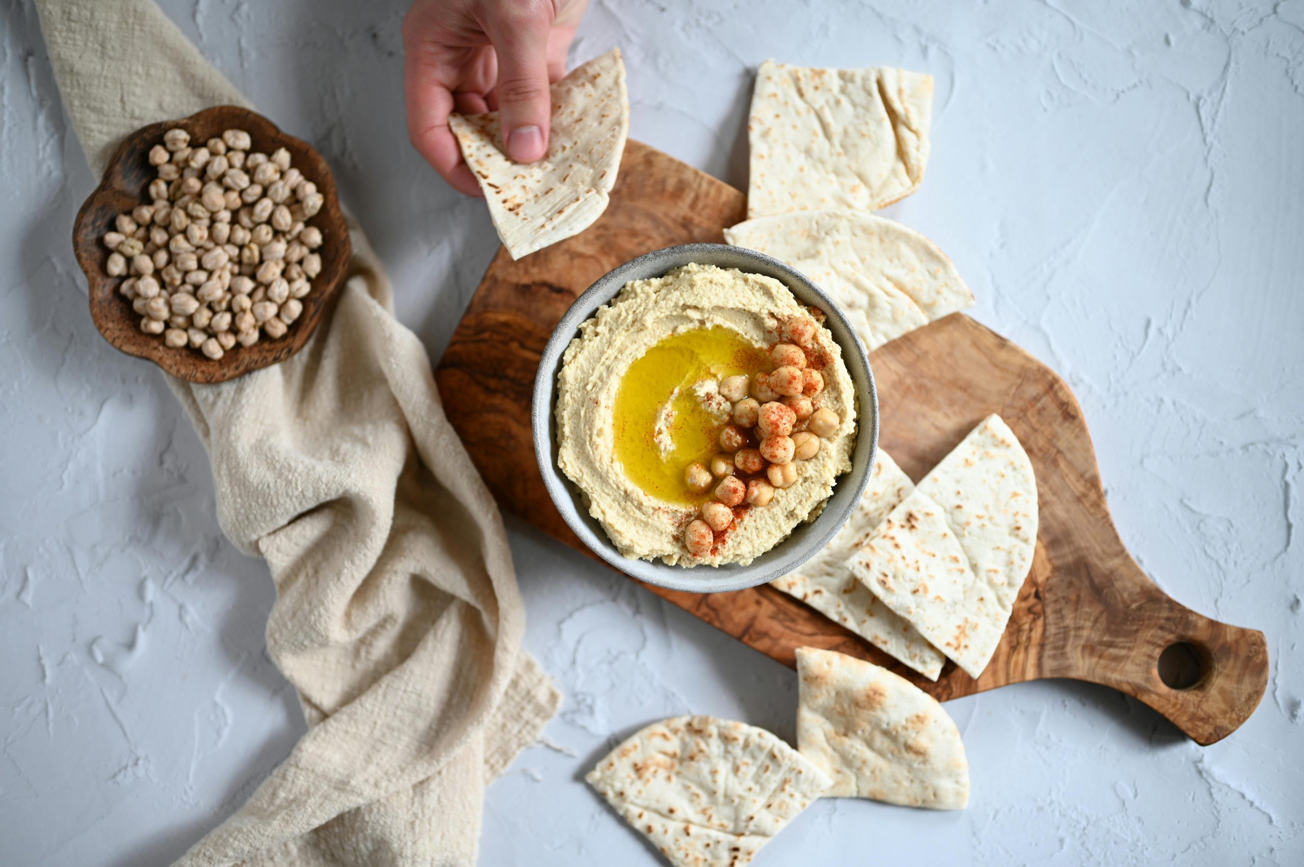 houmous-pita-pois-chiches-tartinade